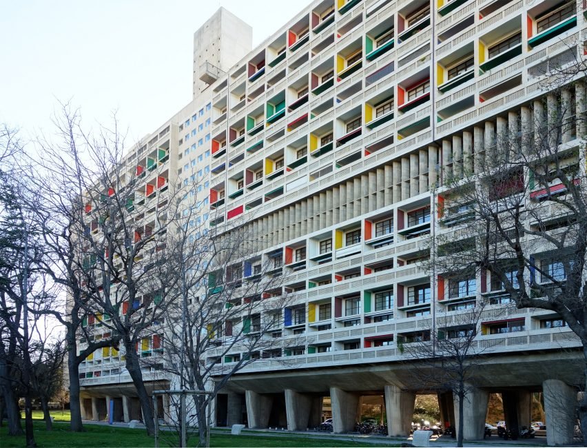 Proyecto residencial modernista Unité d'Habitation Marsella